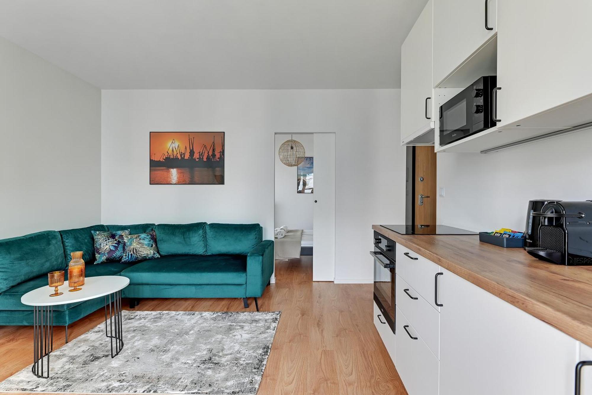 Aura 40 City Center By Downtown Apartments Gdańsk Rum bild